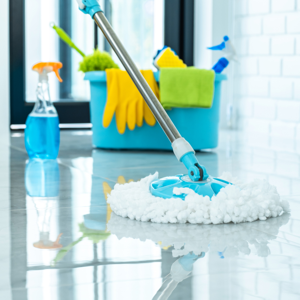 cleaning a floor in arlington va